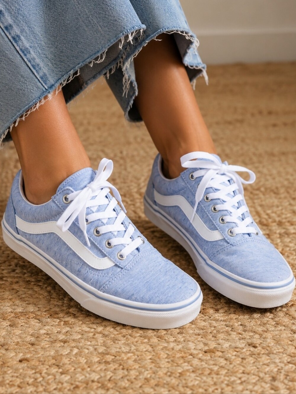 Vans Classic Old Skool Speckled Jersey Blue Low Top
